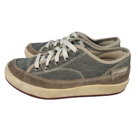 Mens 7.5 Columbia Four Fish Canvas Sneakers BM2030-250 Green - Picture 4 of 12